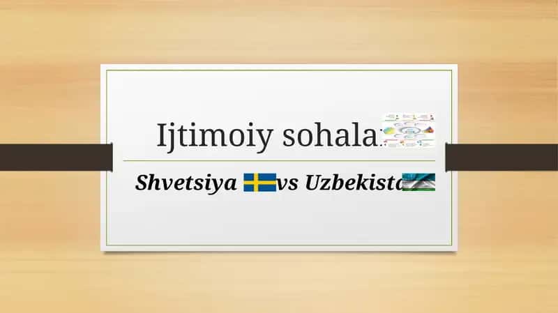 Ijtimoiy sohalarda Shvetsiya vs O'zbekiston 1
