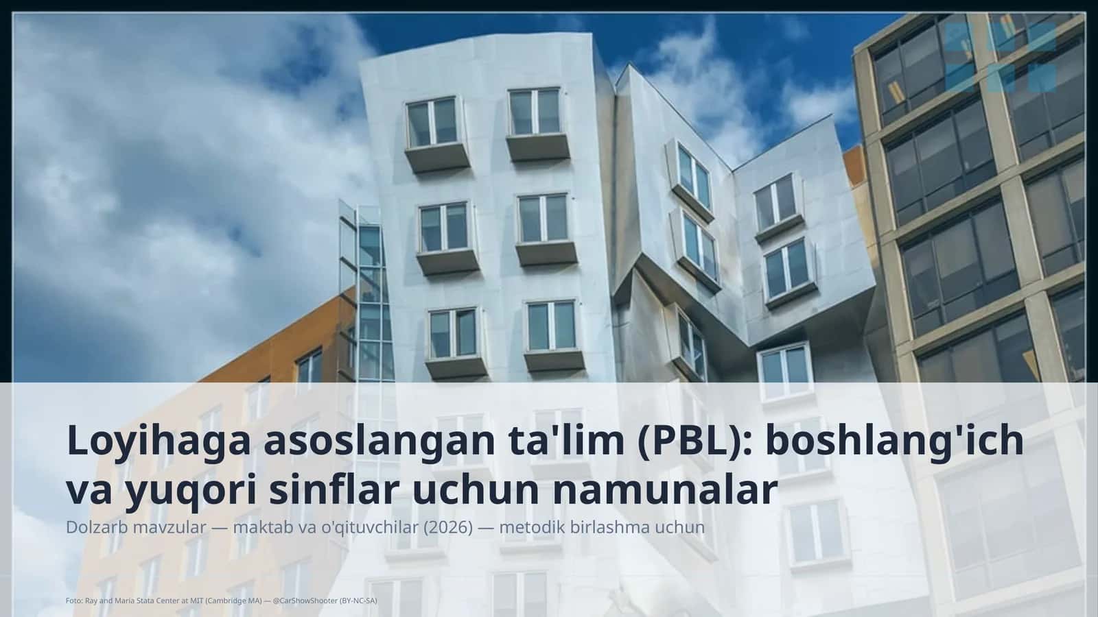 Loyihaga asoslangan ta'lim (PBL): boshlang'ich va yuqori sinflar uchun namunalar 1