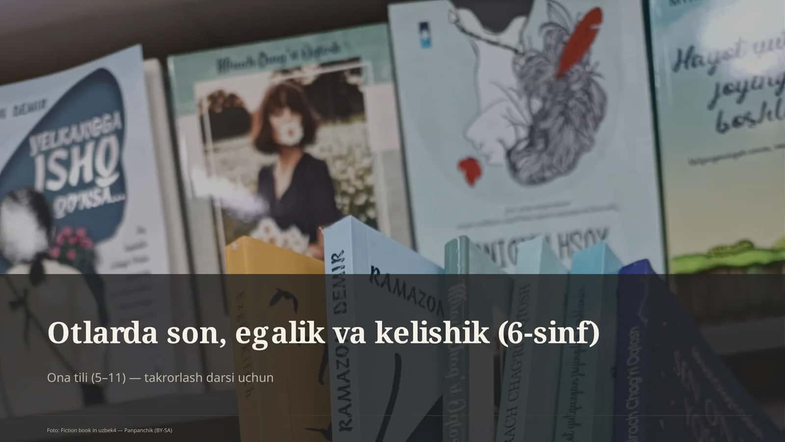 Otlarda son, egalik va kelishik (6-sinf) 1