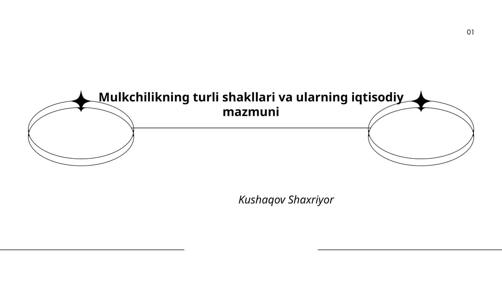 Mulkchilikning turli shakllari va ularning iqtisodiy mazmuni 1