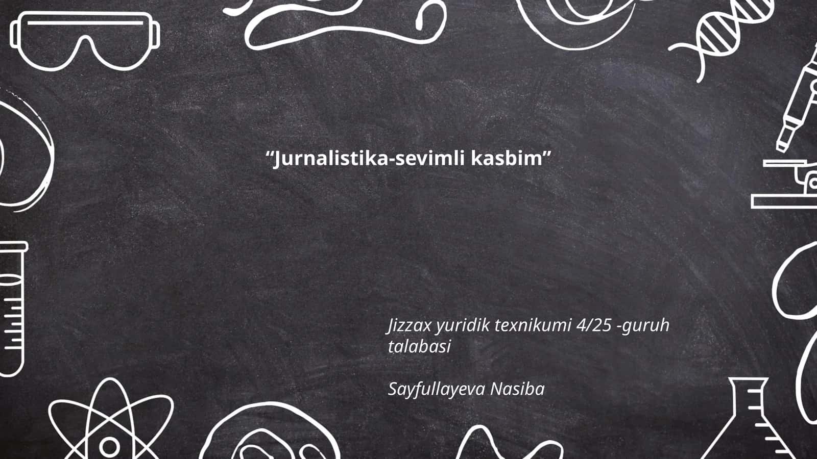Jurnalistika-sevimli kasbim 1