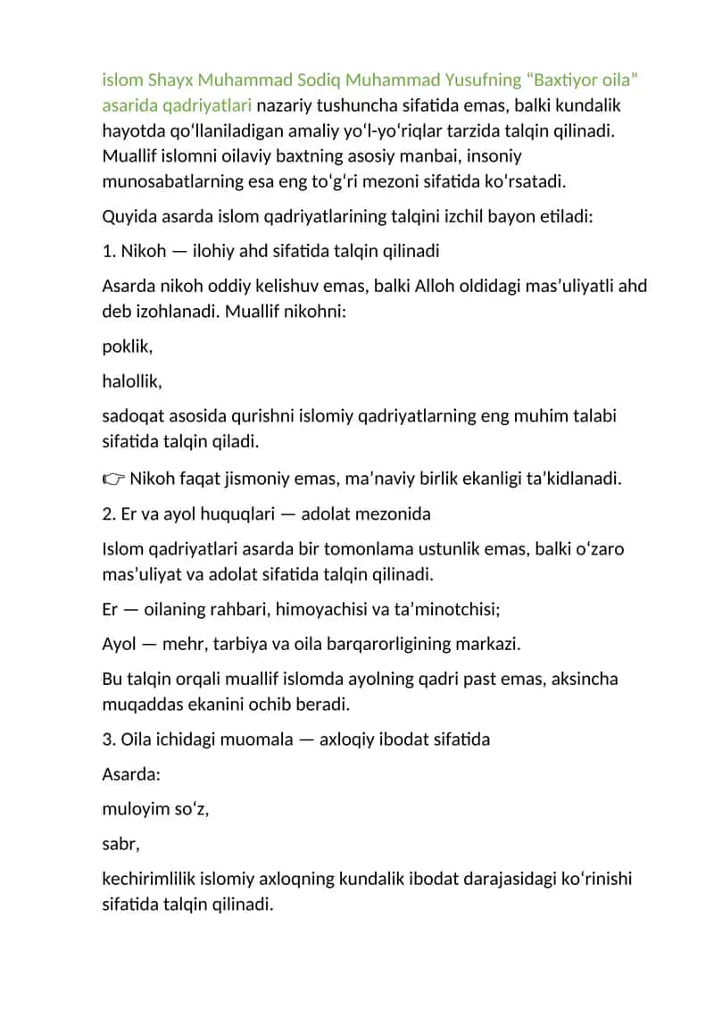 Baxtiyor oila asar talqini 1