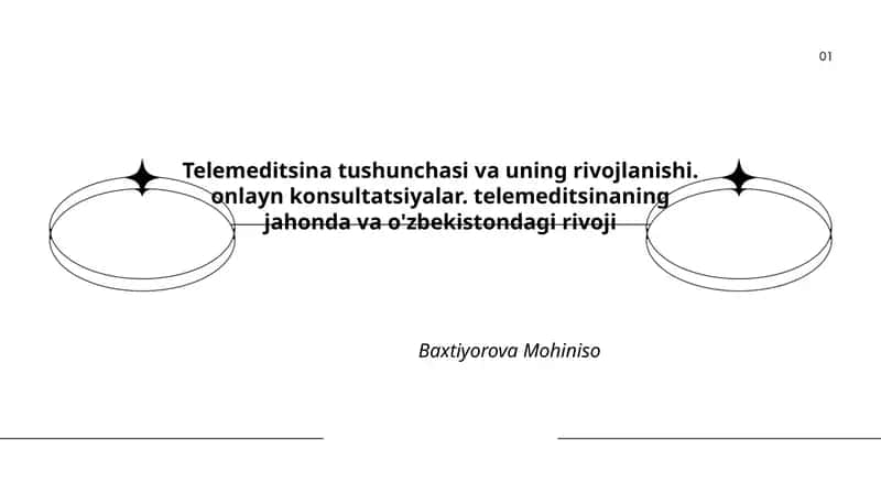 Telemeditsina tushunchasi va uning rivojlanishi 1