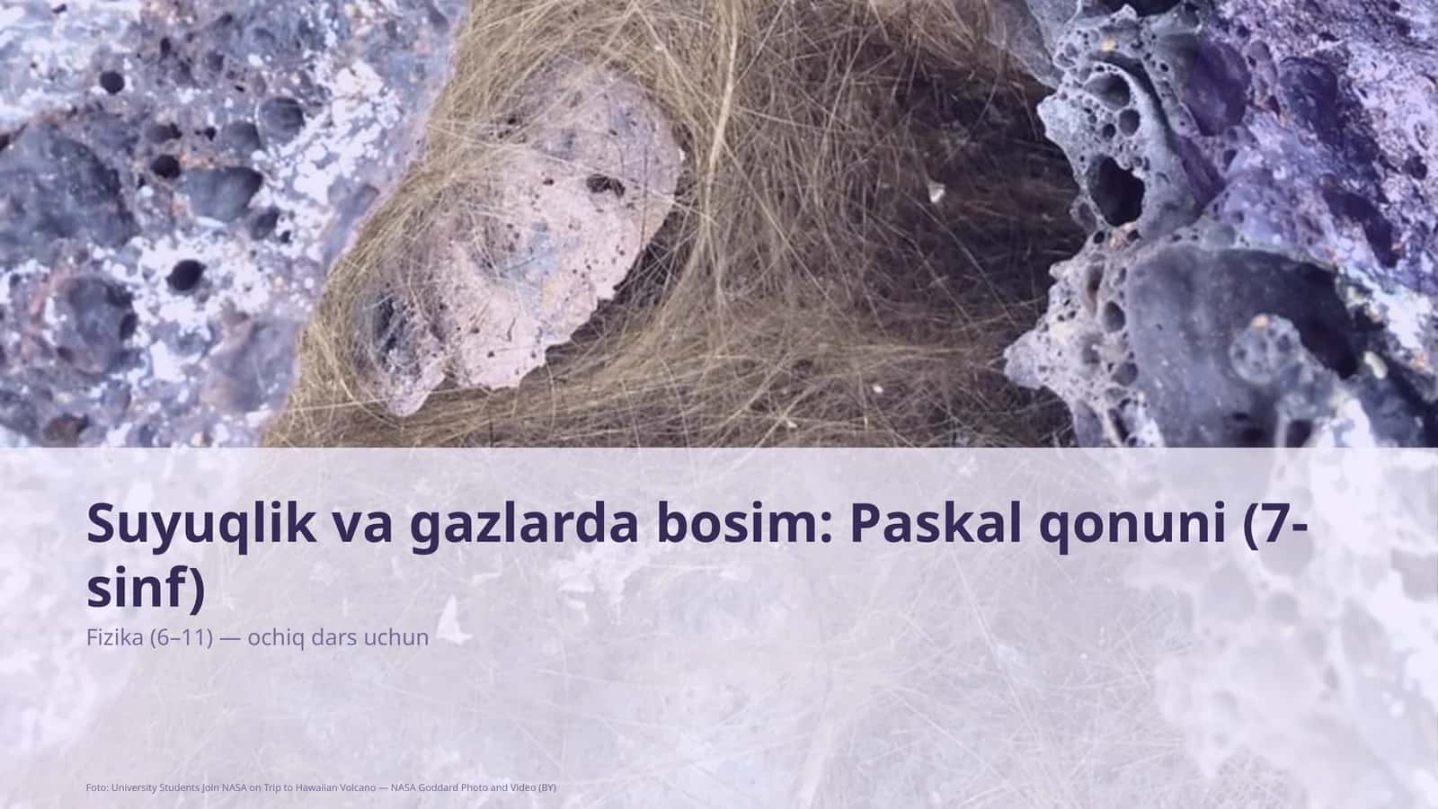 Suyuqlik va gazlarda bosim: Paskal qonuni (7-sinf) 1