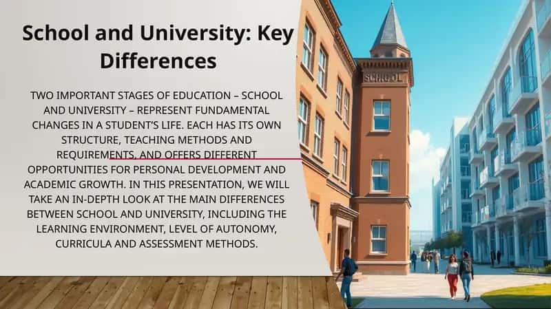 School and University: Key Differences 1