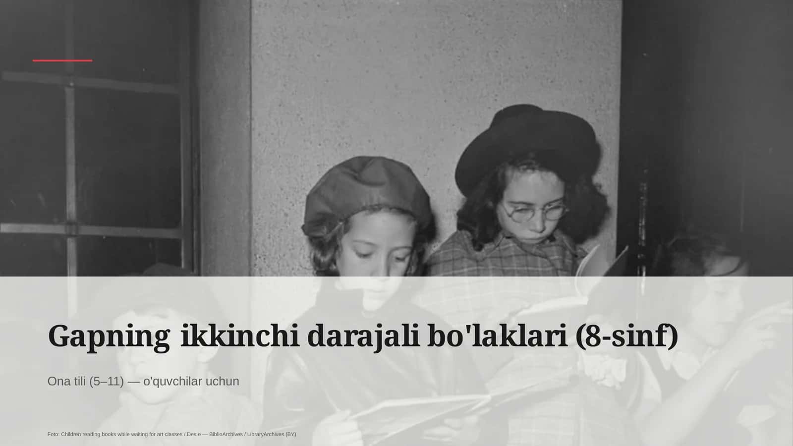 Gapning ikkinchi darajali bo'laklari (8-sinf) 1