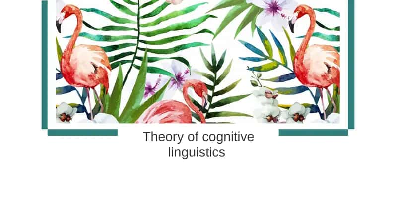 Cognitive Linguistics 1