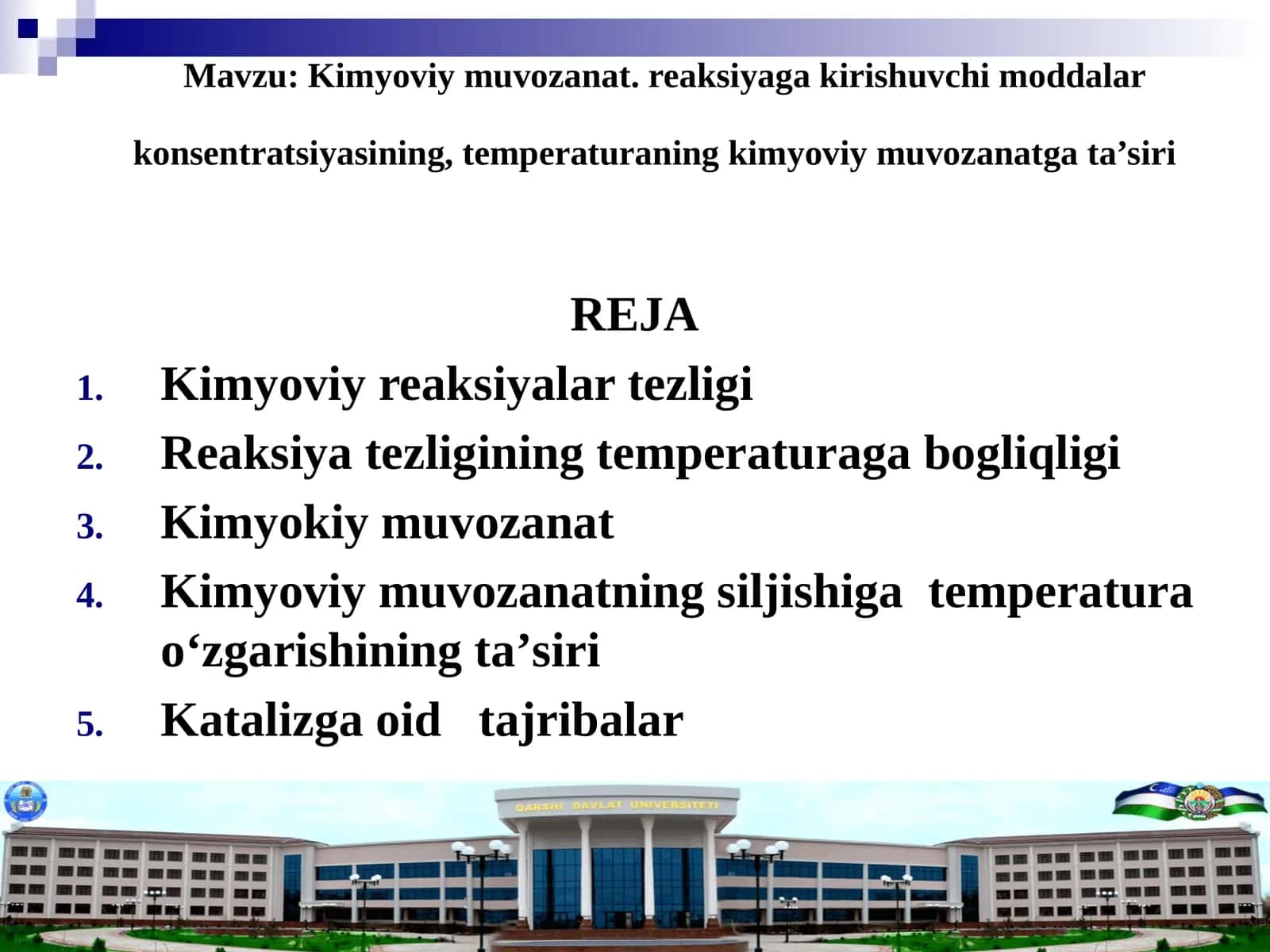 Kimyoviy reaksiyalar tezligi 1