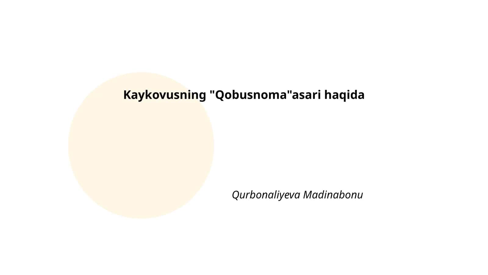 Qobusnoma 1