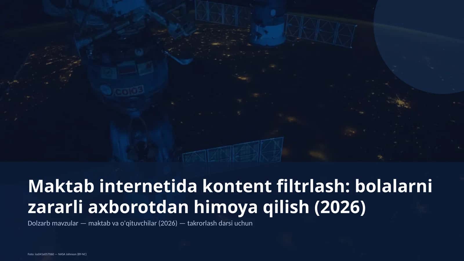 Dolzarb mavzular — maktab va o'qituvchilar (2026) 1