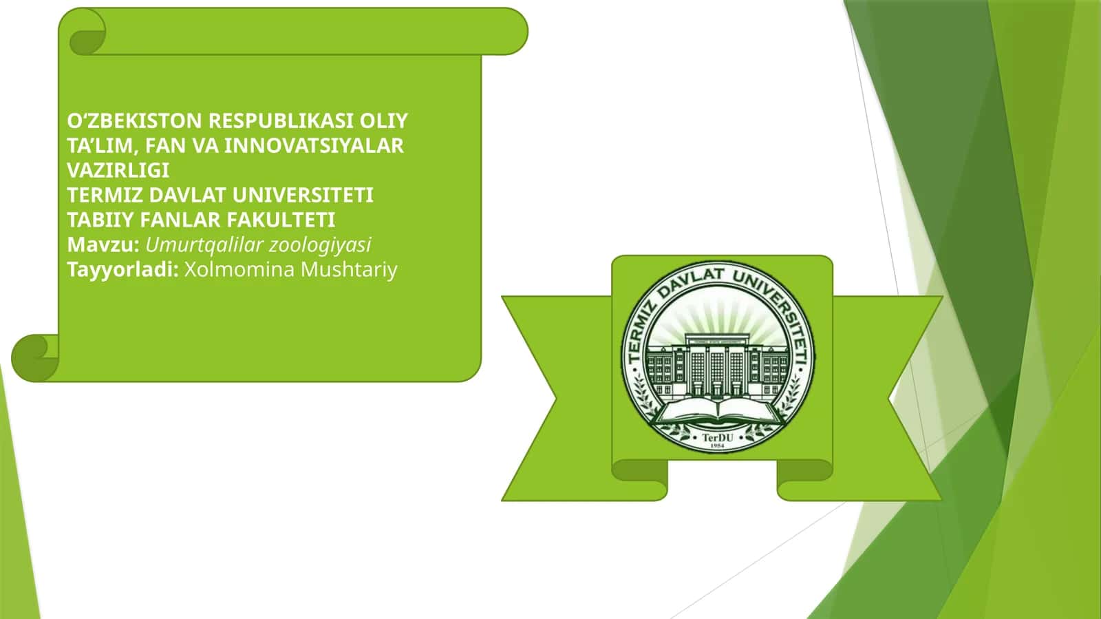 Umurtqalilar zoologiyasi 1