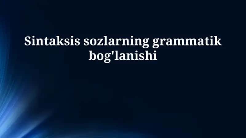 Sintaksis 1