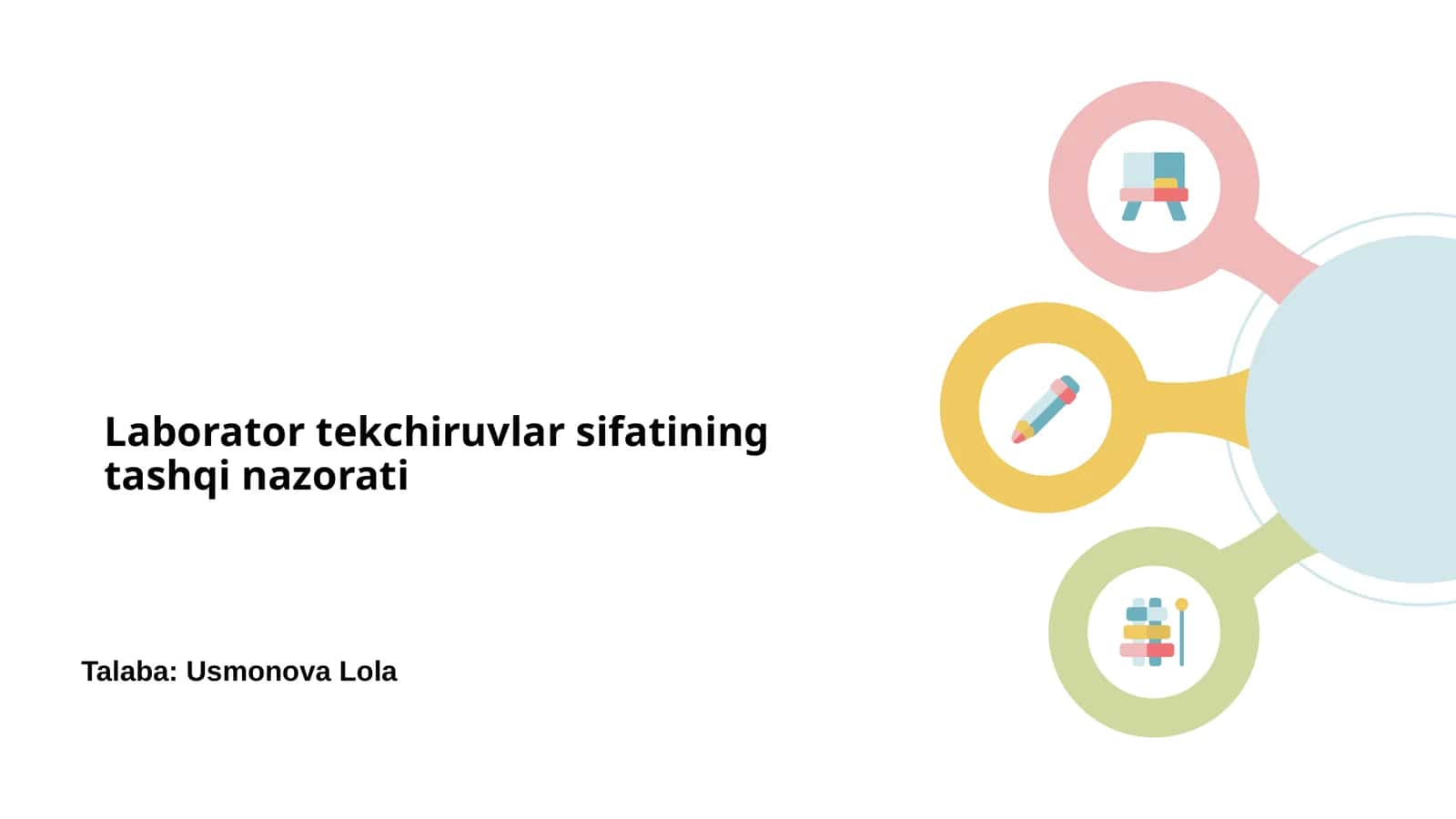 Laborator tekchiruvlar sifatining tashqi nazorati 1