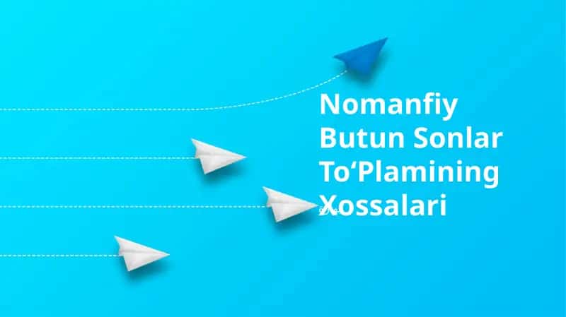 Nomanfiy Butun Sonlar ToʻPlamining Xossalari 1