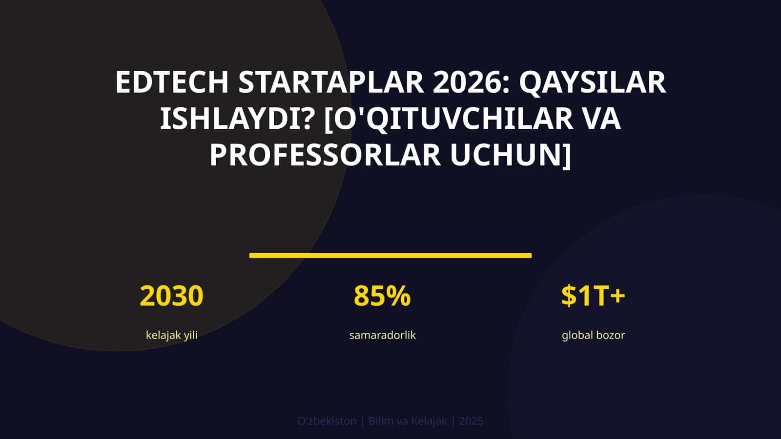 EdTech startaplar 2026: qaysilar ishlaydi? [o'qituvchilar va professorlar uchun] 1