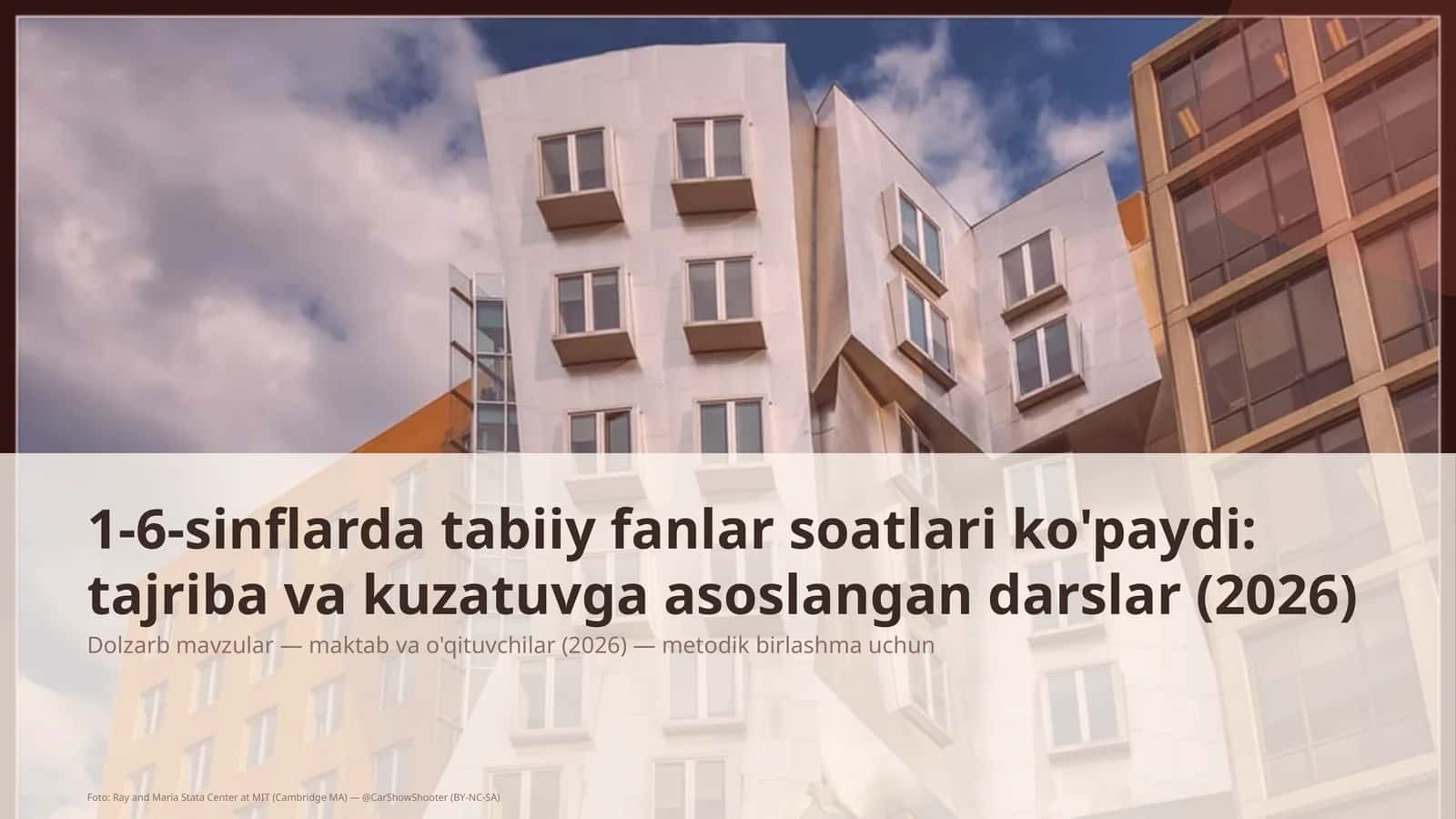 1-6-sinflarda tabiiy fanlar soatlari ko'paydi: tajriba va kuzatuvga asoslangan darslar (2026) 1