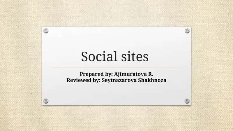Social sites 1