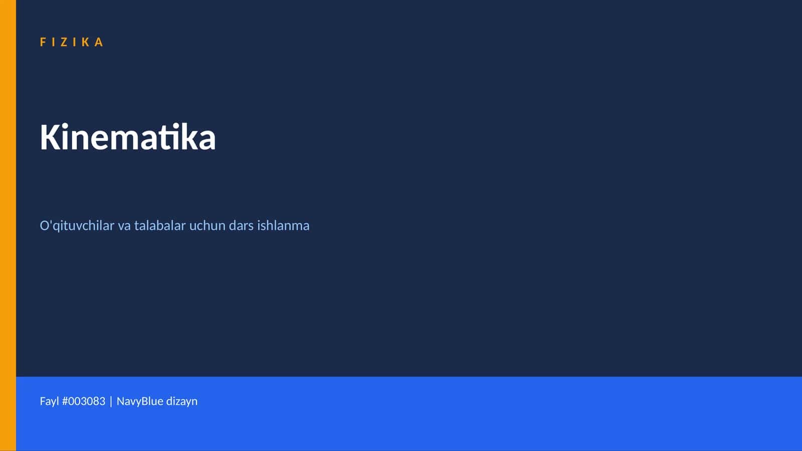 Kinematika 1