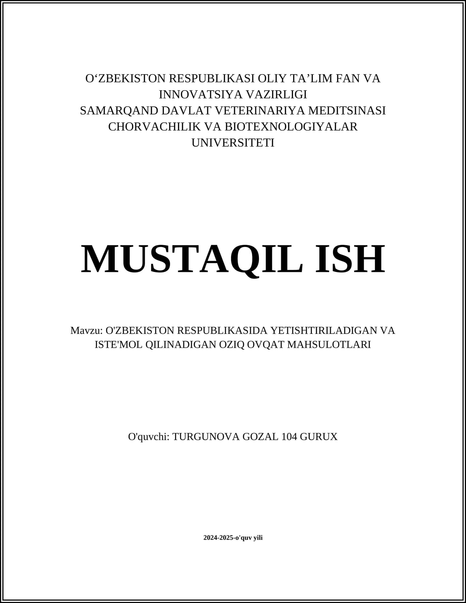 O'zbekistonda yetishtiriladigan sholi 1