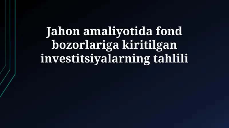Investitsiya tahlili 1