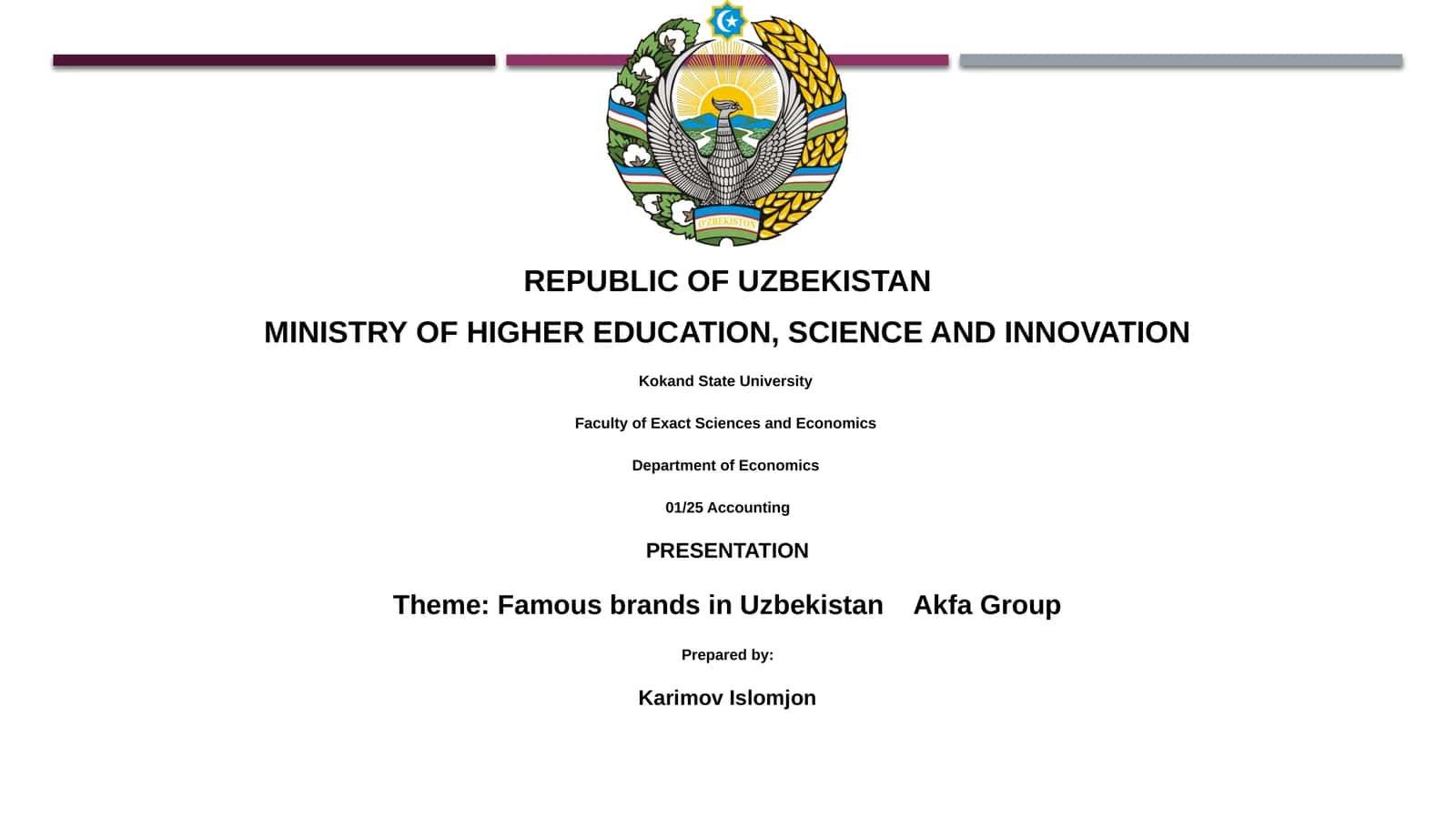 Akfa Group: Overview 1