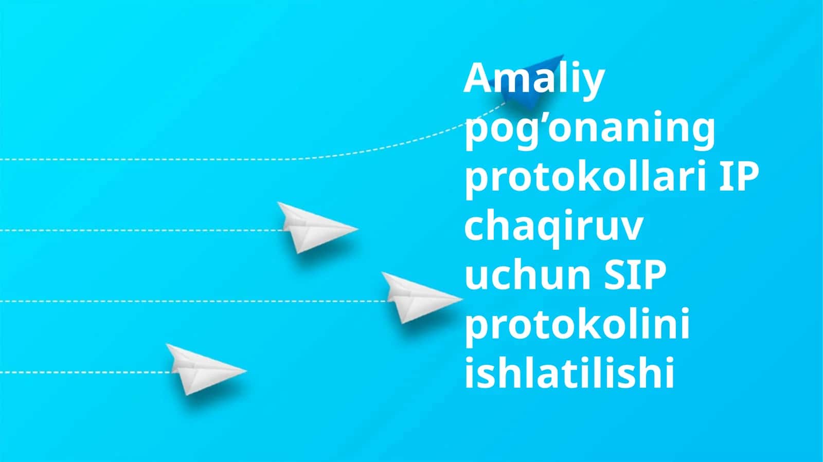 SIP protokolini ishlatilishi 1