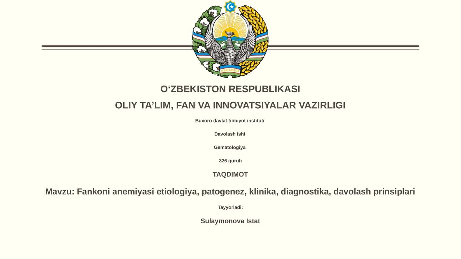 Fankoni anemiyasi davolash 1