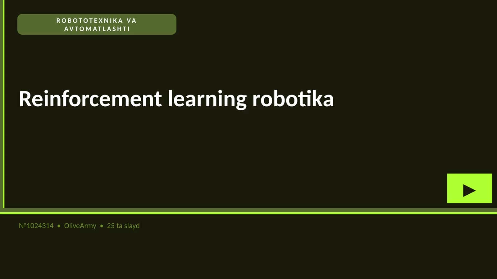 ROBOTOTEXNIKA VA AVTOMATLASHTI 1