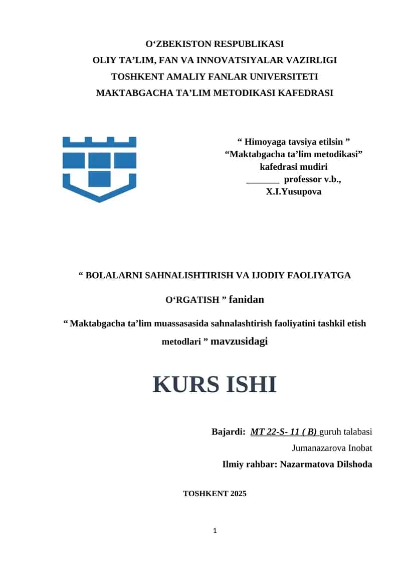 Maktabgacha taʼlim muassasasida sahnalashtirish faoliyatini tashkil etish metodlari .docx 1