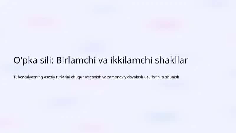 Sil kasalligi 1
