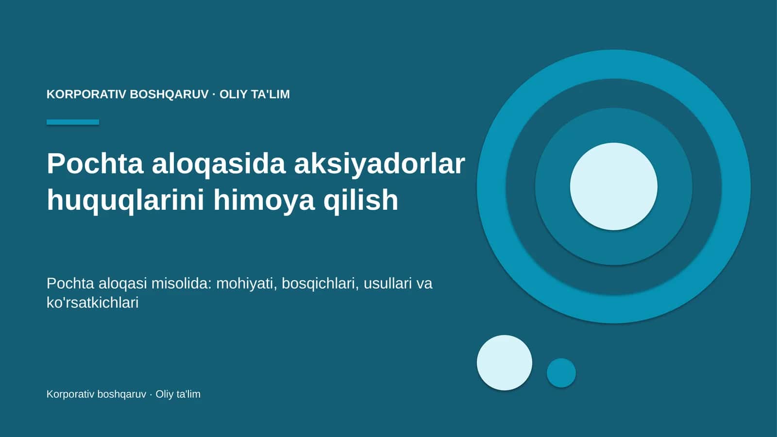 pochta aloqasida aksiyadorlar huquqlarini himoya qilish 7105 1