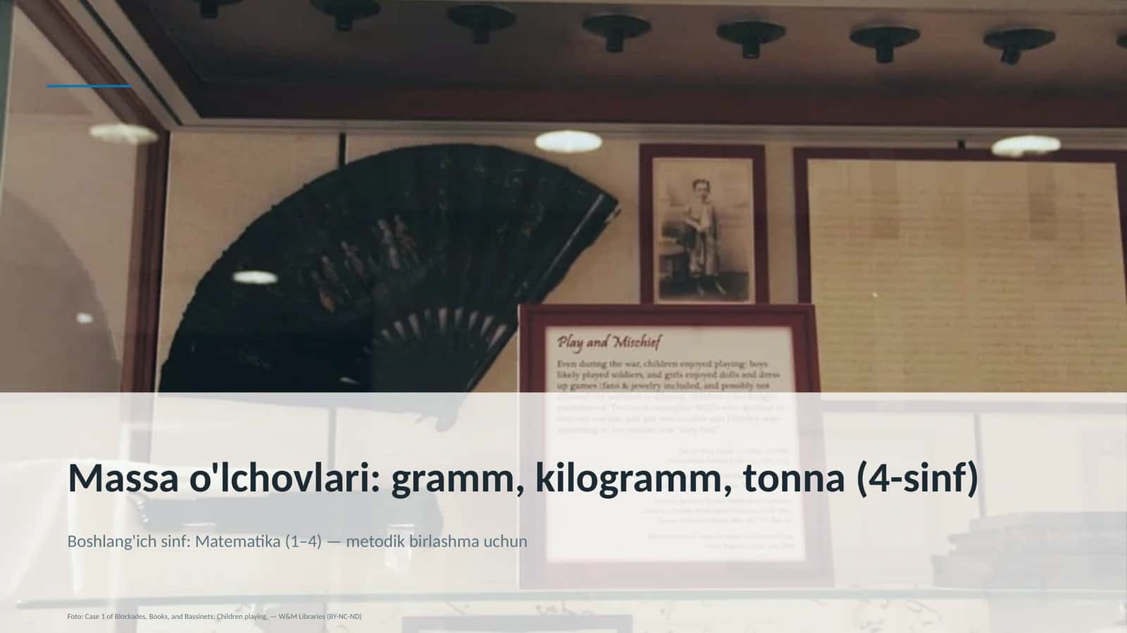 Massa o'lchovlari 1