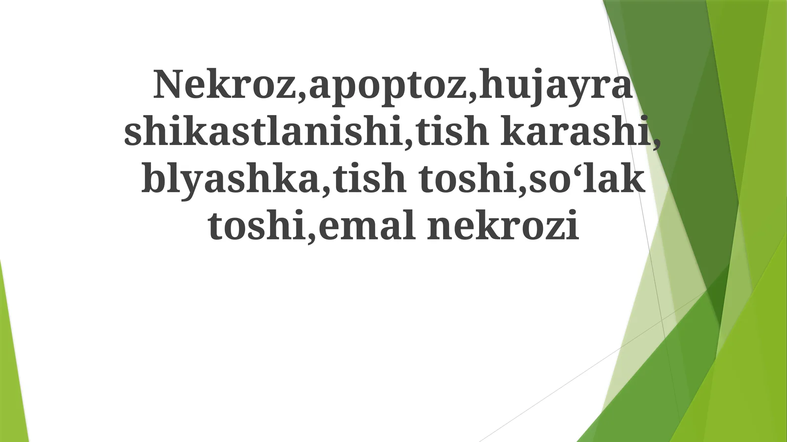 Nekroz va Apoptoz: Asosiy Tushunchalar va Mexanizmlar 1