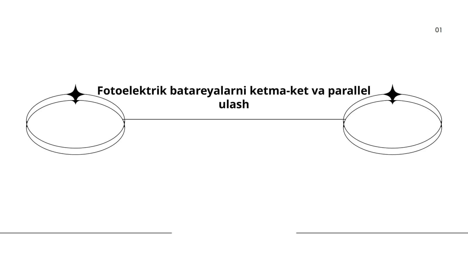 Fotoelektrik batareyalarni ketma-ket va parallel ulash 1