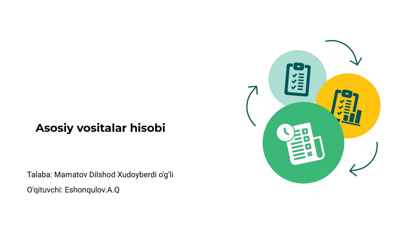 Asosiy vositalar hisobi 1