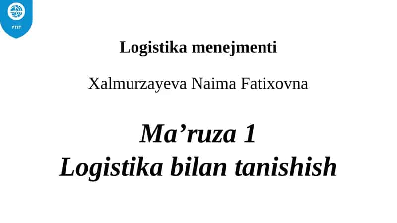 Logistikamenejmenti 1