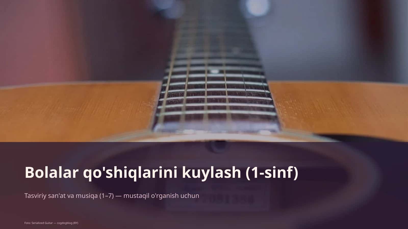 Bolalar qo'shiqlarini kuylash (1-sinf) 1