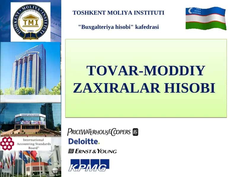 Tovar-moddiy zaxiralar hisobi 1