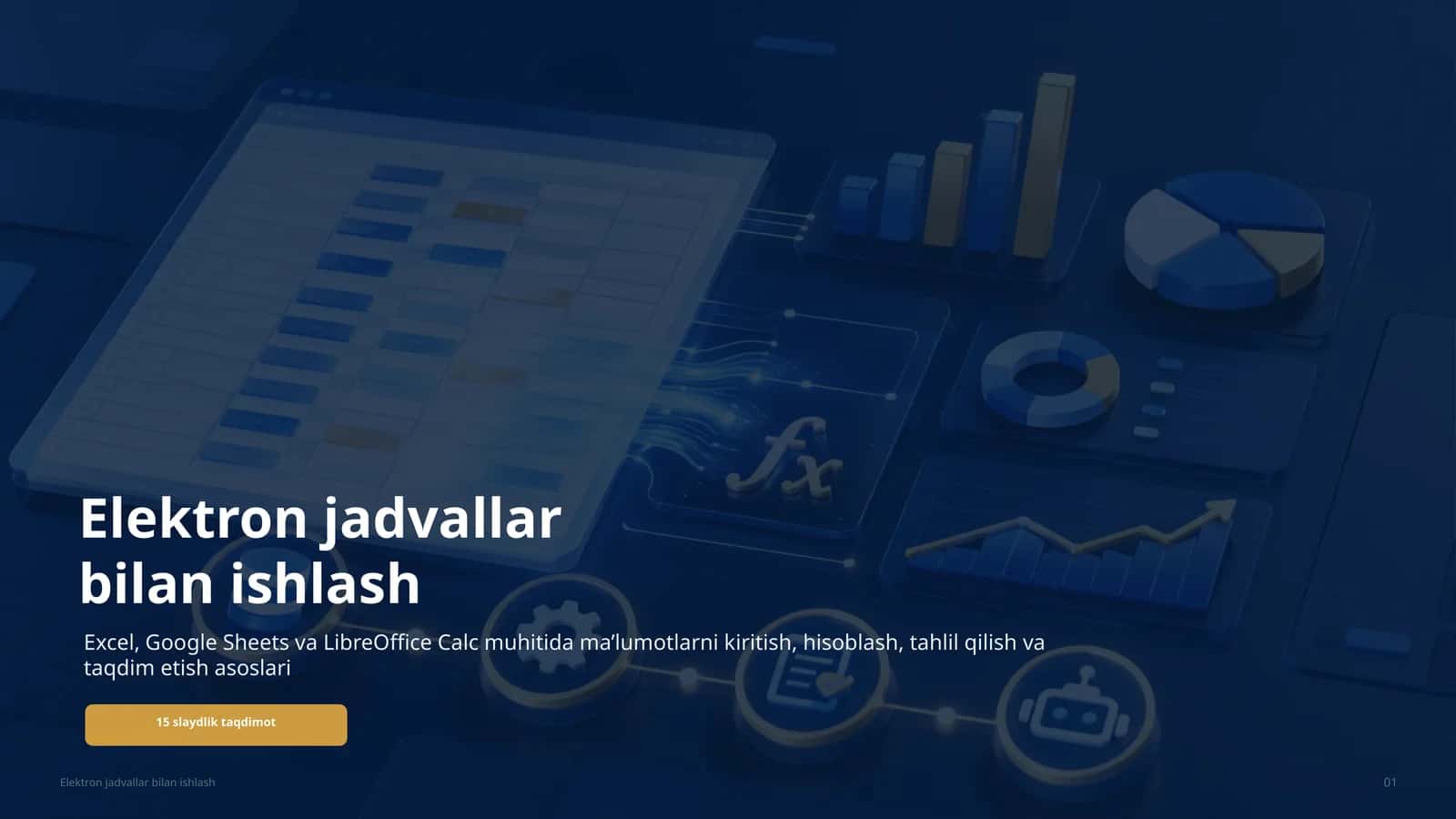 Elektron jadvallar bilan ishlash 1