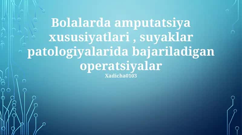 Bolalarda suyak patologiyalari: tashxis va davolash 1