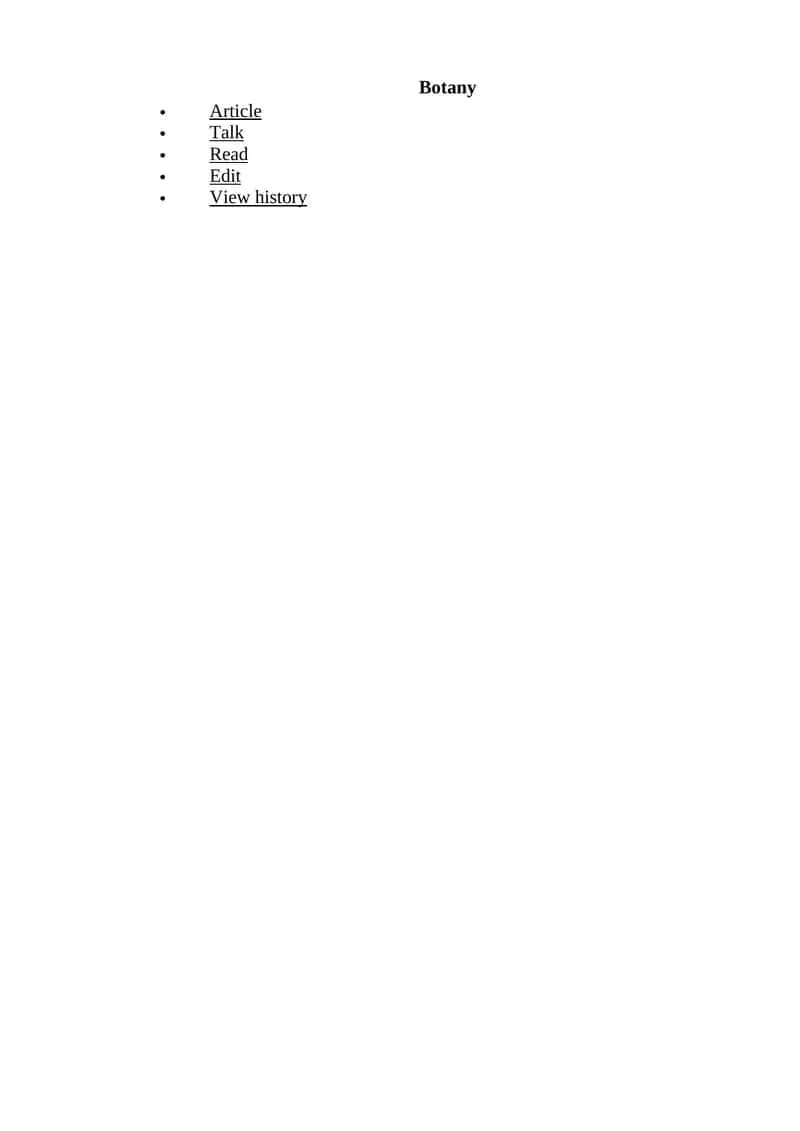 Botany 1
