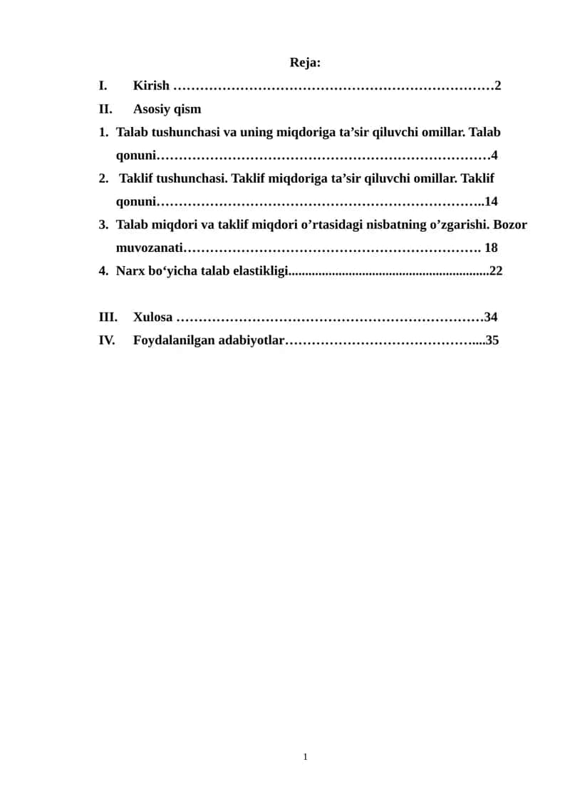 Talab qonuni 1