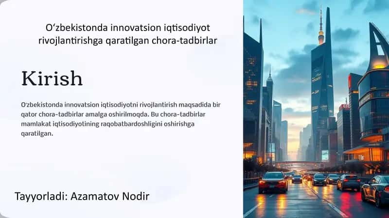Innovatsiya tushunchasi va uning ahamiyati 1
