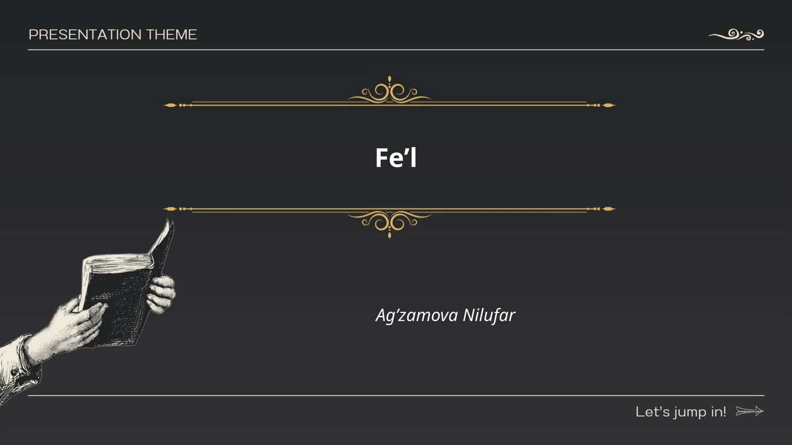 Fe’l 1