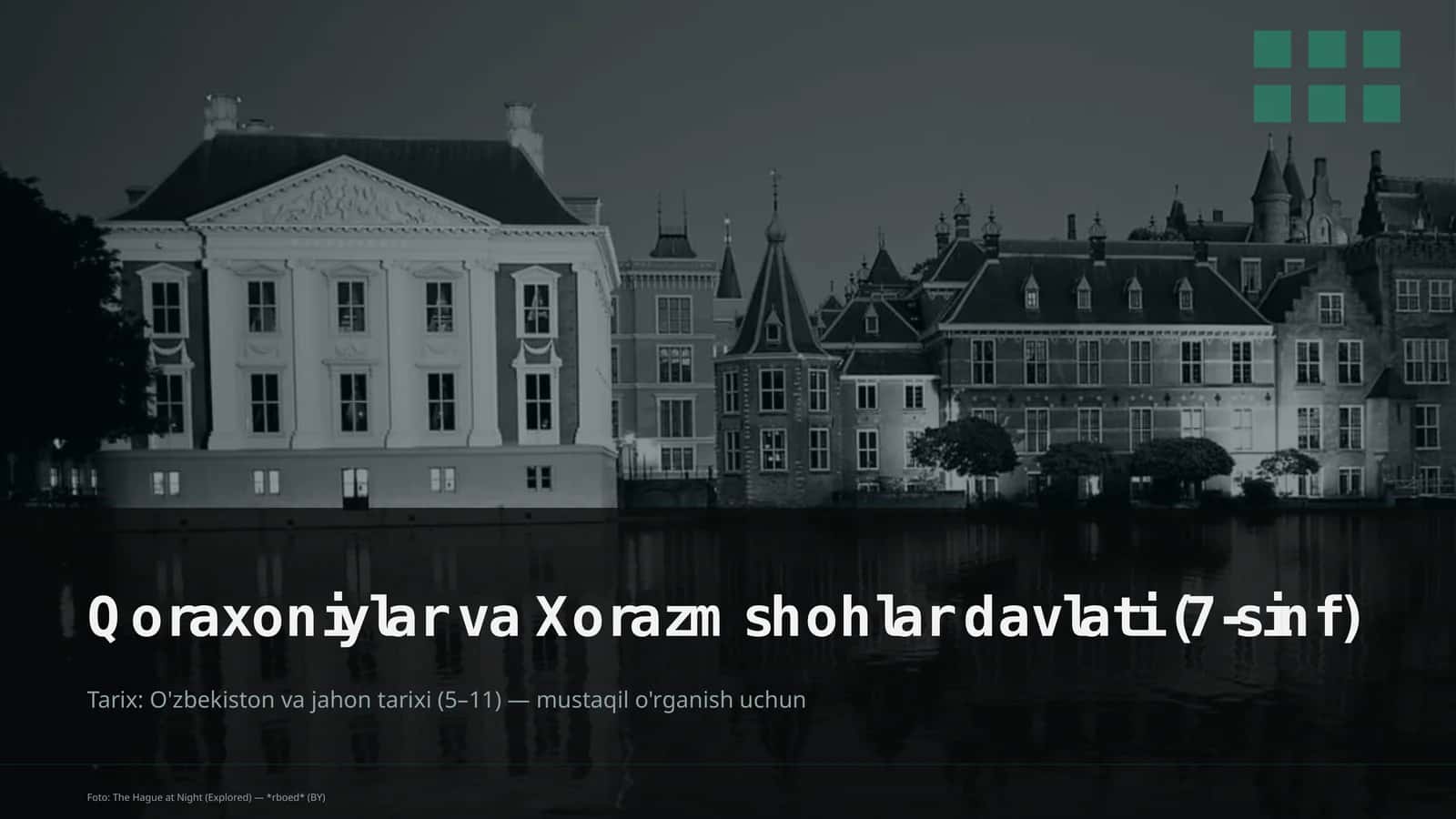 Qoraxoniylar va Xorazmshohlar davlati (7-sinf) 1
