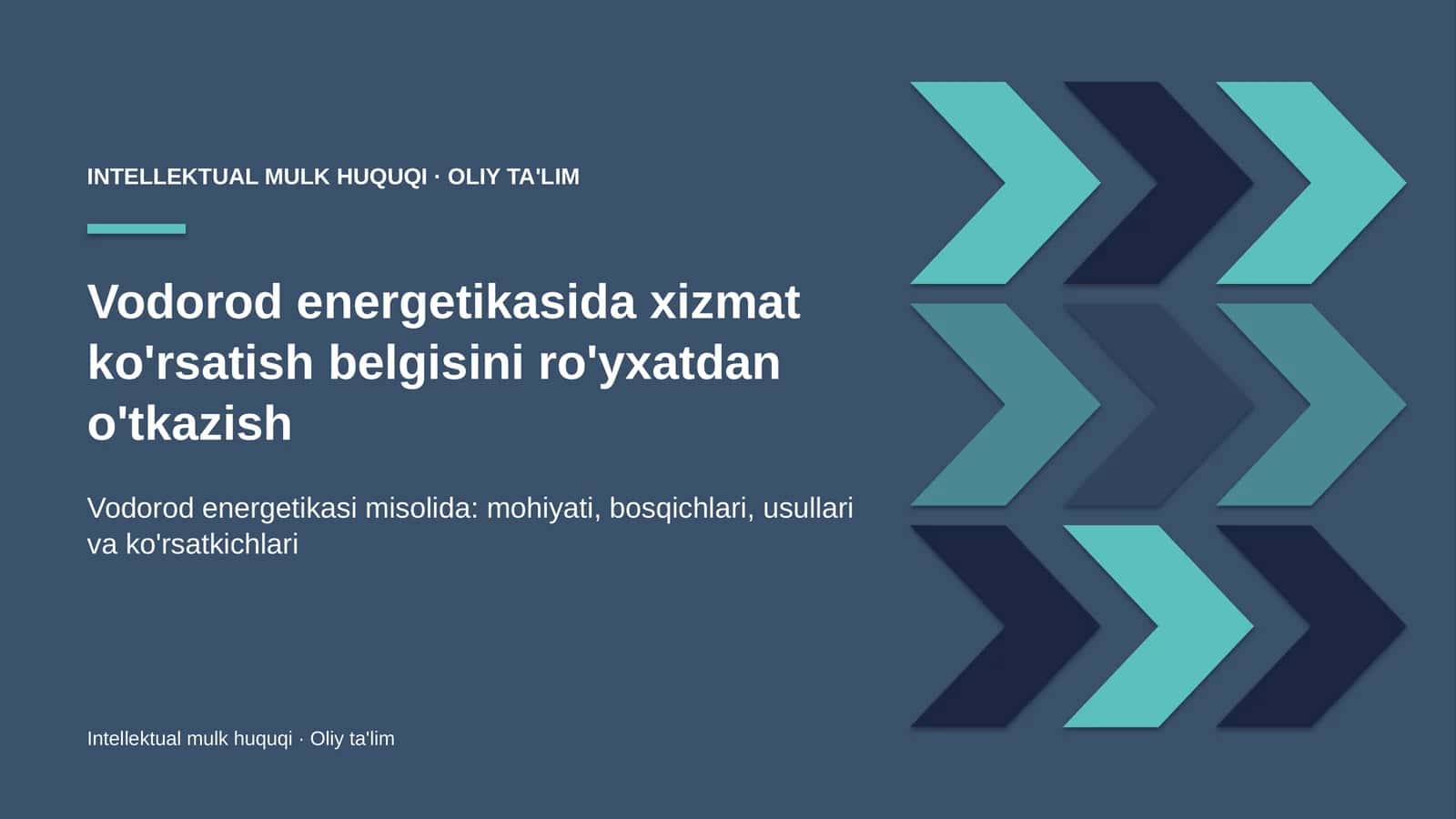 vodorod energetikasida xizmat ko'rsatish belgisini ro'yxatdan o'tkazish 7629 1