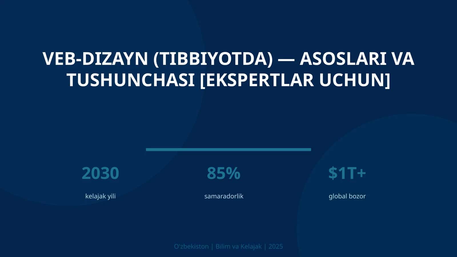 Veb-dizayn (tibbiyotda) — asoslari va tushunchasi [ekspertlar uchun] 1