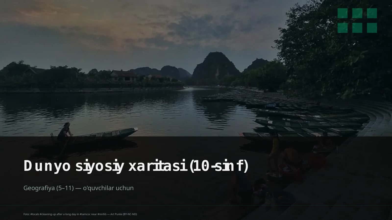Dunyo siyosiy xaritasi (10-sinf) 1