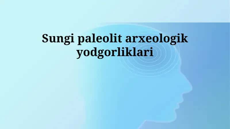 Sungir arxeologik obidasi 1
