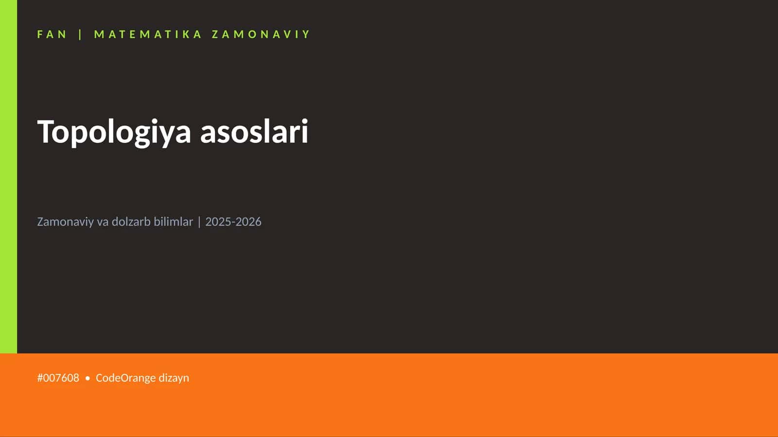 Topologiya asoslari 1